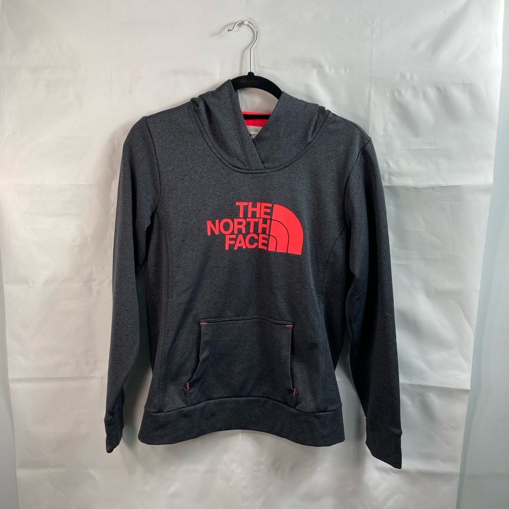 🛑SOLD🛑 The North Face Size S Gray Semi Fitted Hoodie Jacket Top